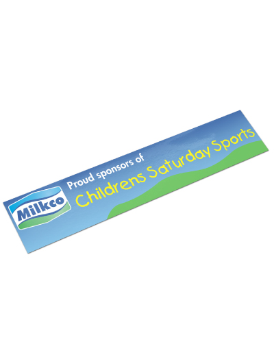 The Trends Collection AD Labels 250 x 50 are a standard sized permanent vinyl adhesive labels.  Available in Clear or White and includes full colour printing the price.  UV resistant.