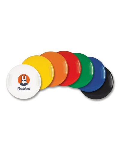 100186 Trends Collection Small Flyer The Trends Collection Small Flyer is a small size flying disc.  Available in 7 colours.  Digital or screen printed.  Great promotional product.