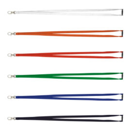 The Trends Collection Standard lanyard 12mm are a standard unprinted lanyard with metal clip and safety mechanism.  In 7 colours.  Cannot be branded.