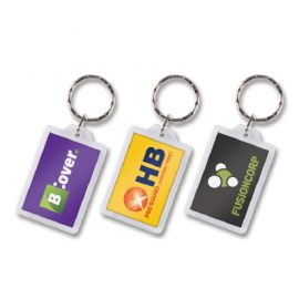 The Trends Collection Rectangular Lens Key Ring is our most popular style of key ring.  Can have numbering attached per unit at additional cost.  Full colour print.