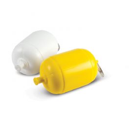 The Trends Collection Floating Key Ring is a buoy shaped key ring.  Floats and great for those summer days close to the water.  Available in 2 colours.