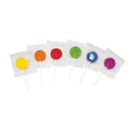 The Trends Collection Lollipops are a delicious 9 gram NZ made lollipop.  Available in 6 colours.  Can be branded via digital label.  Price includes branding.