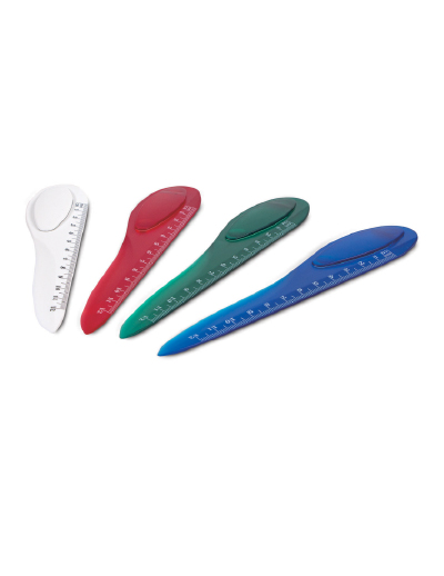 The Trends Collection Multi Ruler is a multi function ruler.  Can be used as a letter opener & book mark.  Also has magnet to stick to magnetic surfaces.