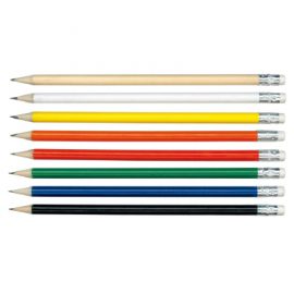The Trends Collection HB Pencil is a full size round HB pencil with an eraser.  Available in 8 colours.  Great branded HB pencils for you and your clients.
