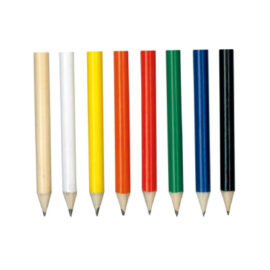 The Trends Collection HB Mini Pencil is a half size round HB Pencil.  Available in 7 colours.  Great branded HB pencils for you and your clients.