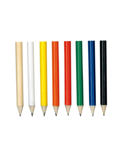The Trends Collection HB Mini Pencil is a half size round HB Pencil.  Available in 7 colours.  Great branded HB pencils for you and your clients.