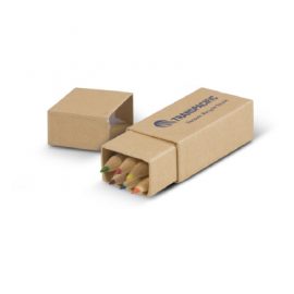 The Trends Coloured Pencil Set is a set of 6 coloured pencils in a robust cardboard presentation box.  Available in Natural.
