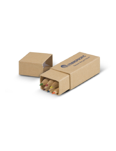 100471 Trends Coloured Pencil Set The Trends Coloured Pencil Set is a set of 6 coloured pencils in a robust cardboard presentation box. Available in Natural.