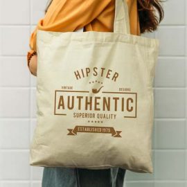 The Trends Carnaby Cotton Tote Bag is an eco friendly supermarket bag. Unbleached natural cotton. Branded retail bags with company logo.
