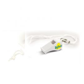 The Trends Collection Sports Whistle comes with a lanyard.  Available in White.  Can be branded with your logo.  Great for sports teams and events.