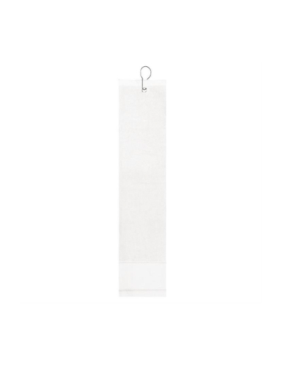 The Trends Collection Golf Towel is a pre-folded cotton golf towel.  Has an eyelet and clip to attach to golf bags and carts.  Available in 3 colours.  Great golf promotional product.