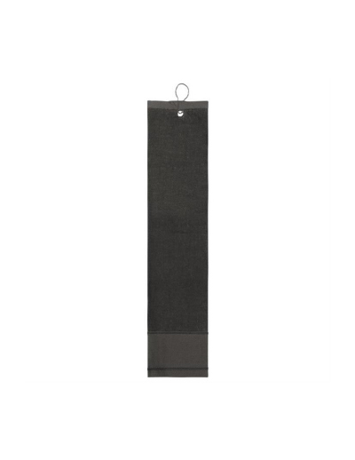 The Trends Collection Golf Towel is a pre-folded cotton golf towel.  Has an eyelet and clip to attach to golf bags and carts.  Available in 3 colours.  Great golf promotional product.