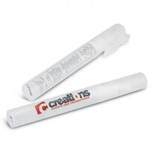 100877 TRENDS Hand Sanitiser Stick The Trends Hand Sanitiser Stick is a 15ml pump action pocket sized sanitiser. Available in Clear only. Great branded health promo products.