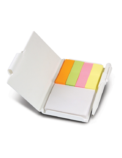 100901 Trends Collection Flag Pad - Promotrenz The Trends Collection Flag Pad is a pocket rocket sized note book containing a pad of stick anywhere adhesive notes. 4 bright colour flags and pen included.