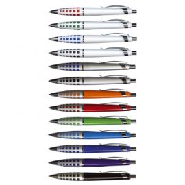 The Trends Collection Madison Pen is a retractable brass barrel ball pen with soft rubber inserts in grip.  Engraves to Brass Colour.  12 colours available.
