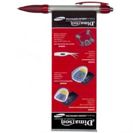 The Trends Collection Flag Pen is a retractable plastic ball pen with pull out flag that can be printed both sides. Indent Only. Minimum 1000 pieces.