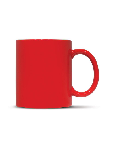 The Trends Collection Arabica Coffee mug is a 300ml D Handle stoneware coffee mug.  White inside, colour outside.  Great branded promotional drink ware.