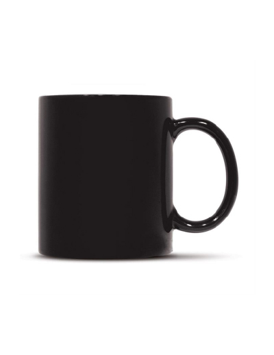 The Trends Collection Arabica Coffee mug is a 300ml D Handle stoneware coffee mug.  White inside, colour outside.  Great branded promotional drink ware.