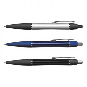 104332 TRENDS Rio Pen The Trends Rio Pen is a retractable aluminium ball pen. Laser engraving or pad print branding. Great branded promotional pen. 3 colours.