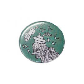 The Trends Collection Button Badge Round 58mm is a 58mm round pin on button badge.  Full Colour printer.  Great branded promotional product badge for all ages.