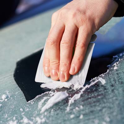 The Trends Compact Ice Scraper is easy to handle and store being small!  Durable grooved teeth for snow and ice removal.  Great branded winter promo product.