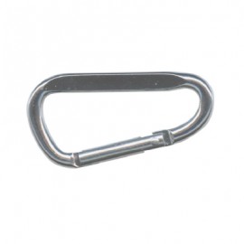 The Trends Collection Carabineer is a promotional carabineer not suitable for climbing.  Available in Silver.  Branding by Laser Engraving is available.