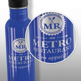 The Trends Nomad Bottle is a 750ml stainless steel drink bottle.  12 colours.  Great branded drink ware promotional product.