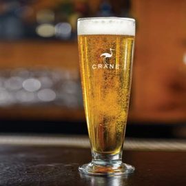 The Trends Luna Beer Glass is a 400ml beer glass with extended base. Great branded promotional glassware product for hospitality & gifts.
