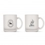 The Trends Venetian Glass Coffee Mug is a frosted 300ml glass coffee mug. Great branded promotional glass mug or corporate gift.