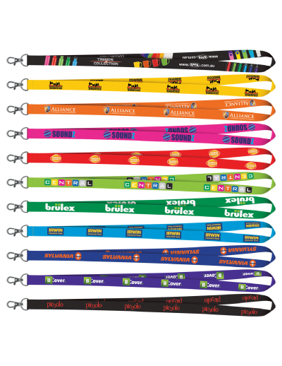 The Trends Collection Colour Max Lanyard is a lanyard that includes full colour printing on both sides.  Optional safety clip.  Great branded promotional practical product.