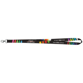 The Trends Collection Colour Max Lanyard is a lanyard that includes full colour printing on both sides.  Optional safety clip.  Great branded promotional practical product.