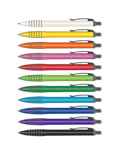 105947 Trends Collection Vulcan Pen The Trends Collection Vulcan Pen is a retractable plastic and metal ball pen. 12 colours. Great branded promotional pen product - great for giveaways & everyday use.