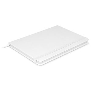 The Trends Collection Omega A5 Note Book is a luxury 80 lined page, hard cover note book. 12 colours available. Great branded promotional stationery product.