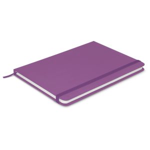 The Trends Collection Omega A5 Note Book is a luxury 80 lined page, hard cover note book. 12 colours available. Great branded promotional stationery product.