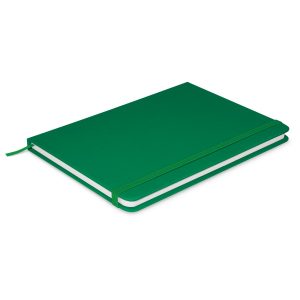 The Trends Collection Omega A5 Note Book is a luxury 80 lined page, hard cover note book. 12 colours available. Great branded promotional stationery product.