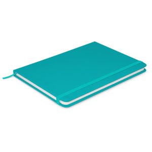 The Trends Collection Omega A5 Note Book is a luxury 80 lined page, hard cover note book. 12 colours available. Great branded promotional stationery product.