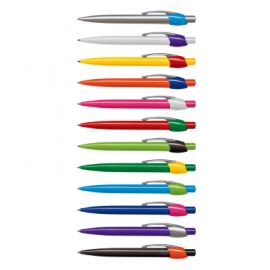 The Trends Collection Jedi Pen is a retractable plastic ball pen with high quality satin chrome metal clip.  Mix n Match.  144 colour combinations.  Great branded promotional pen.