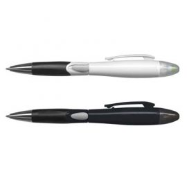 The Trends Blossom Pen is a retractable plastic and metal ball pen.  2 colours available.  Great branded promotional pen product with highlighter.