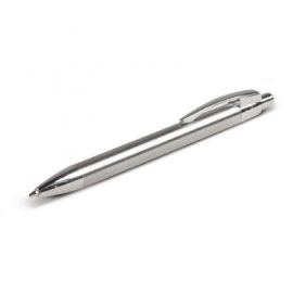 The Trends Steel pen is a retractable stainless steel ball pen. Stainless steel. Great branded promotional pen product for corporate gifts.