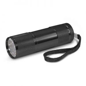 The Trends Nebula Torch is a good quality metal torch, 9 powerful LEDs. 6 colours. Great branded practical promotional torch product.