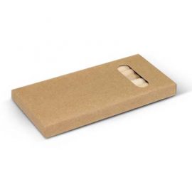 The Trends Coloured Pencil Pack is 6 assorted colour pencils in a cardboard box.  Available in Natural.  Great branded promotional stationery product.
