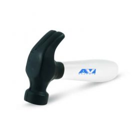 The Trends Stress Hammer is a hammer shaped anti stress toy made from P.U.  Available in White with Black Trim.  Great branded promo stress product.