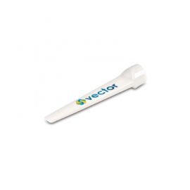 The Trends Collection Maxi Golf Tee is a tough nylon golf tee made specifically for drivers.  In White.  Great branded golf & sports promotional product.