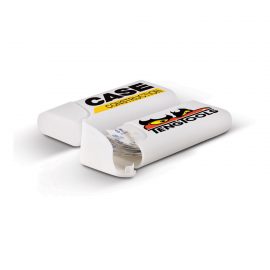 The Trends Collection Bandage Box is a pocket size plastic box containing 12 bandage strips.  Available in White.  Great branded health promotional product.