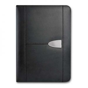 The Trends Sovrano Leather A4 Portfolio is a highest quality A4 size bonded leather luxury compendium. Great branded business promo product.