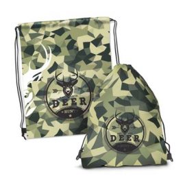 The Trends Drawstring Back Pack is a robust low cost drawstring back pack. Full colour printing on front. In Black. Sublimation printing.
