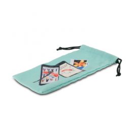 The Trends Collection Microfibre Drawstring Pouch can be printed in full colour.  Ideal for glasses, phones or lenses.  Great branded promotional product.