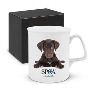 The Trends Chroma Coffee Mug is a high quality 300ml fine bone china coffee mug. Full Colour Branding. Great branded drink ware promo product.