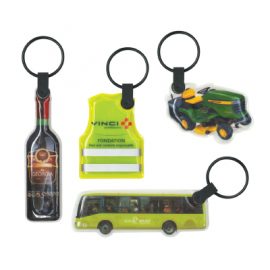 The Trends Collection Star Flex Key Ring is a soft foam filled key ring that can be custom shaped.  Full Colour.  Great branded custom key ring promo product.