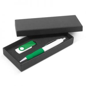 The Trends Turbo Gift Set is a stylish gift set with a pen and 4gb flash drive.  Mix n match.  Great branded promotional or corporate gift product.